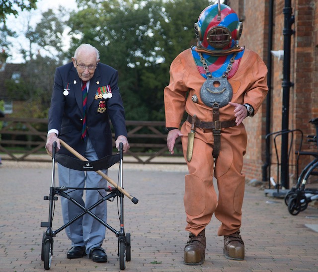 Captain Tom and Lloyd Scott